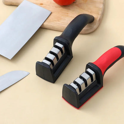Schnellschärfwerkzeug der Stufe 3, Messerschärfer mit Anti-Rutsch-Basis
