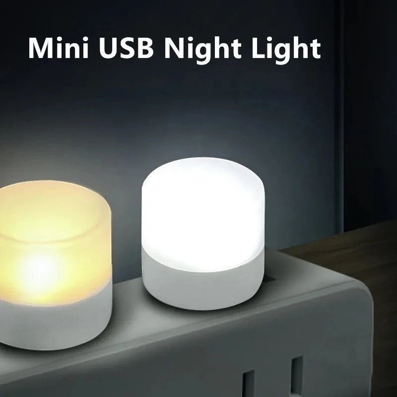 Mini USB LED Nachtlicht – Warmweiß, augenschonend, ideal zum Lesen